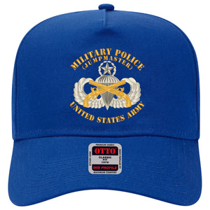 Baseball Cap - Military Police Branch w Jumpmaster Airborne Badge