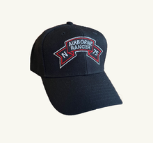 Load image into Gallery viewer, Baseball Cap Embroidery - SOF - N Company Scroll - Airborne Ranger - 75th
