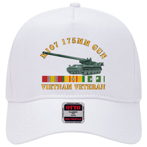 Baseball Cap - M107 - 175mm Gun - Vietnam Vet w VN SVC