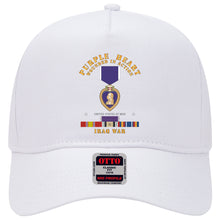 Load image into Gallery viewer, Baseball Cap - Purple Heart - WIA w IRAQ SVC w Purple Heart Ribbon
