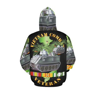 Men's All Over Print Hoodie (USA Size) (Model H13) - Vietnam Combat Vet - w APC