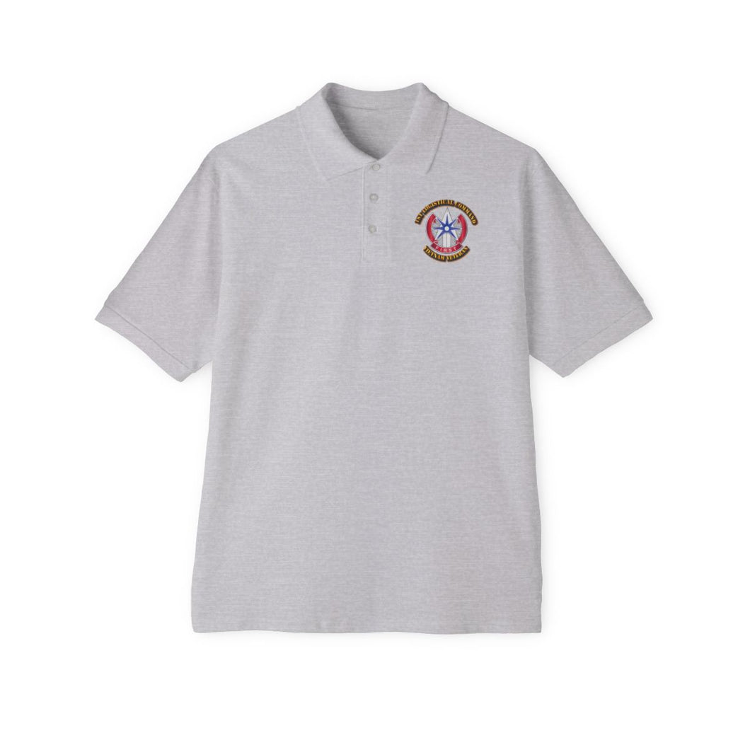 Men's Piqué Polo - 1st Logistical Command w Txt