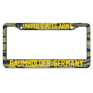 BAUMHOLDER GERMANY - COLD WAR - All Over Print License Plate Frame License Plate Frame Black