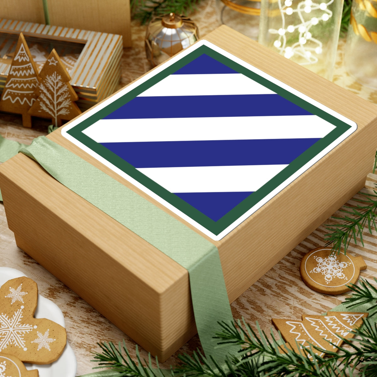 A kiss-Cut Stickers depicting the 3rd Infantry Division