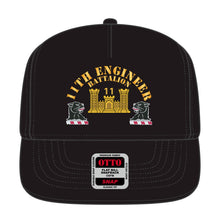 Load image into Gallery viewer, Baseball Cap - 11th Engineer Battalion - Hat X 300 - Film to Garment (FTG)
