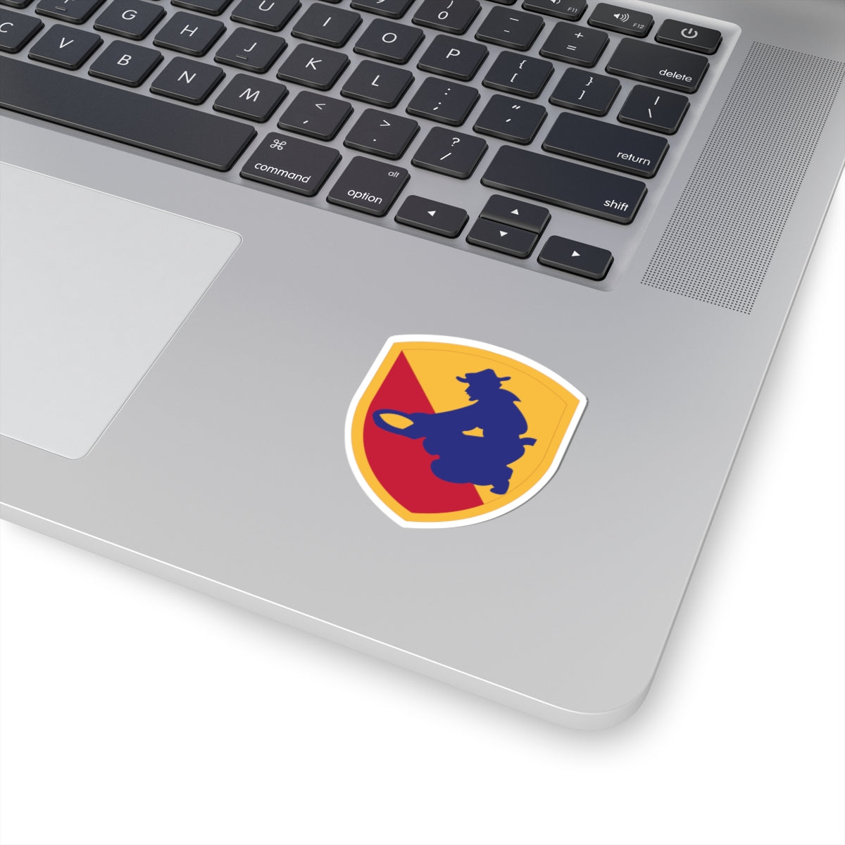 A kiss-Cut Stickers depicting The 49th Infantry Division was a unit of the United States Army National Guard during the old War.