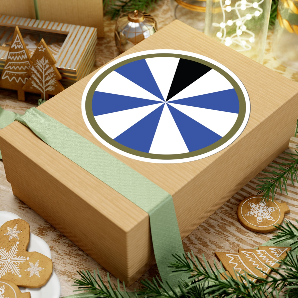 A kiss-Cut Stickers depicting the 11th Infantry Division, Phantom