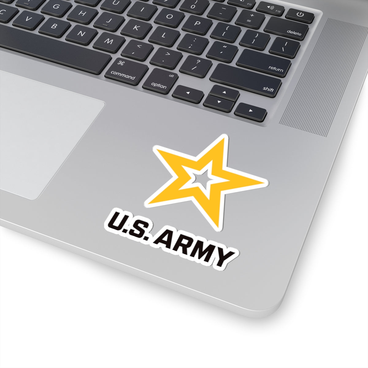 A kiss-Cut Stickers depicting Army Star