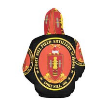 Load image into Gallery viewer, Men&#39;s All Over Print Hoodie (USA Size) (Model H13) - Army - Fort Sill Field Artillery School, COA Fort Sill, OK
