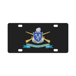 179th Infantry Regiment - w Br - DUI - Ribbon X 300 Classic License Plate