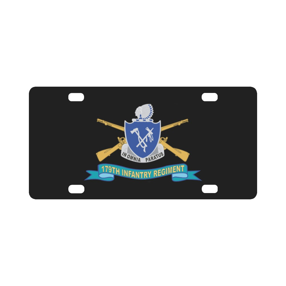 179th Infantry Regiment - w Br - DUI - Ribbon X 300 Classic License Plate