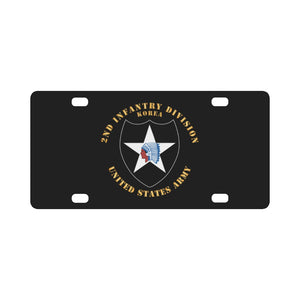 2nd Infantry Division - Korea X 300 Classic License Plate