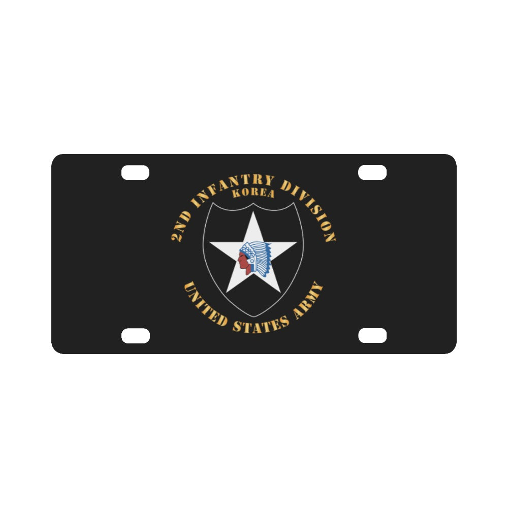 2nd Infantry Division - Korea X 300 Classic License Plate