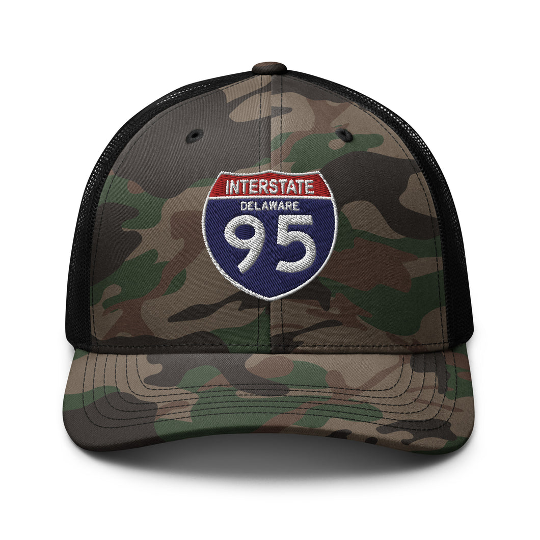 Camouflage trucker hat - Govt - Interstate 95 - Delaware