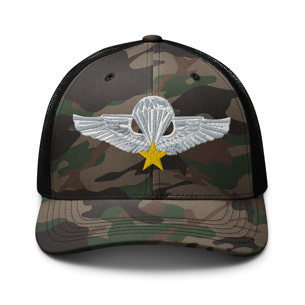 Camouflage trucker hat - Vietnam - Vietnam Airborne Qualification Badge X 300