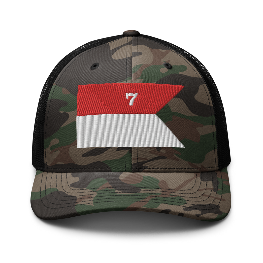 Camouflage trucker hat - Army - 7th Cavalry Guidon X 300