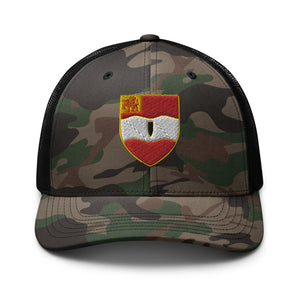 Camouflage trucker hat - 1st Battalion, 82nd Artillery No Text