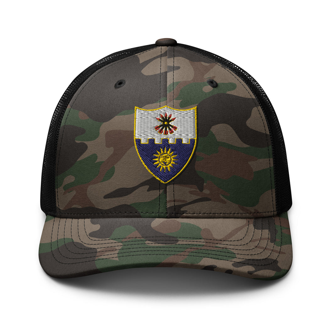 Camouflage trucker hat - 1st Battalion, 22nd Infantry (Infantry without TEXT