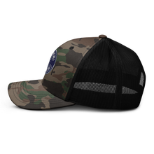 Load image into Gallery viewer, Camouflage trucker hat - Spyder Ryder - Free Wheel Motion - Blue
