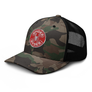 Camouflage trucker hat - Spyder Ryder - Free Wheel Motion - Red