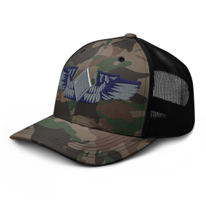 Camouflage trucker hat - AAC - WASP Wing wo Txt