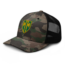 Load image into Gallery viewer, Camouflage trucker hat - Army - 18th MP Bde wo Txt
