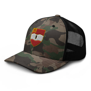 Camouflage trucker hat - 1st Battalion, 82nd Artillery No Text