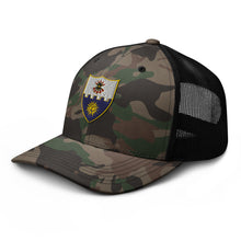 Load image into Gallery viewer, Camouflage trucker hat - 1st Battalion, 22nd Infantry (Infantry without TEXT
