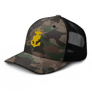 Camouflage trucker hat - Navy - Navy Nurse Corps Pin wo Txt