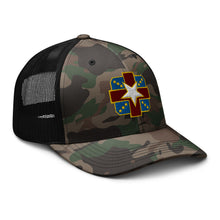 Load image into Gallery viewer, Camouflage trucker hat - Army - Womack Army Medical Center wo Txt
