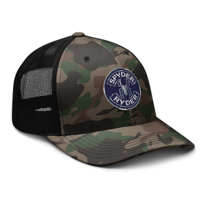 Camouflage trucker hat - Spyder Ryder - Free Wheel Motion - Blue