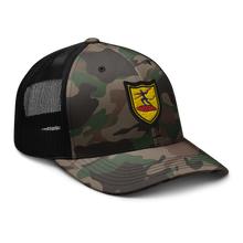 Load image into Gallery viewer, Camouflage trucker hat - Army - 740th Tank Battalion DUI wo Text
