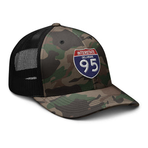 Camouflage trucker hat - Govt - Interstate 95 - Delaware