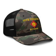 Load image into Gallery viewer, Camouflage trucker hat - Army - 45th Infantry Division
