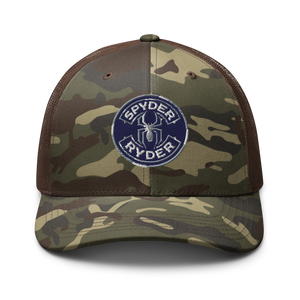 Camouflage trucker hat - Spyder Ryder - Free Wheel Motion - Blue