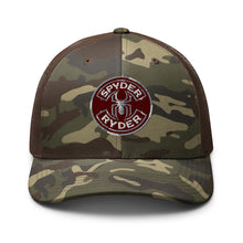 Load image into Gallery viewer, Camouflage trucker hat - Spyder Ryder - Free Wheel Motion - Cherry Red
