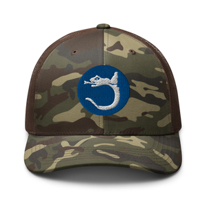 Camouflage trucker hat - Army - 130th Infantry Division - SSI wo Txt X 300