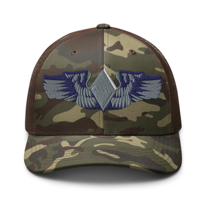 Camouflage trucker hat - AAC - WASP Wing wo Txt