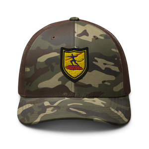 Camouflage trucker hat - Army - 740th Tank Battalion DUI wo Text