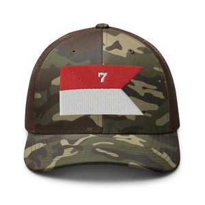 Camouflage trucker hat - Army - 7th Cavalry Guidon X 300