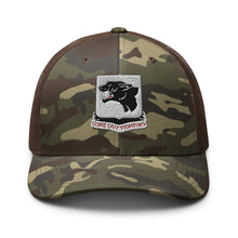 Load image into Gallery viewer, Camouflage trucker hat - Army - 761st Tank Battalion - Black Panthers wo Txt
