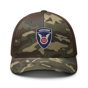 Camouflage trucker hat - Army - 11th Airborne Division wo txt