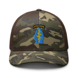 Camouflage trucker hat - SOF - Special Forces SSI