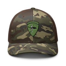 Load image into Gallery viewer, Camouflage trucker hat - Army - 176th Assault Helicopter Co wo txt
