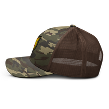 Load image into Gallery viewer, Camouflage trucker hat - Army - 740th Tank Battalion DUI wo Text
