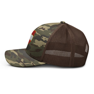 Camouflage trucker hat - 1st Battalion, 82nd Artillery No Text