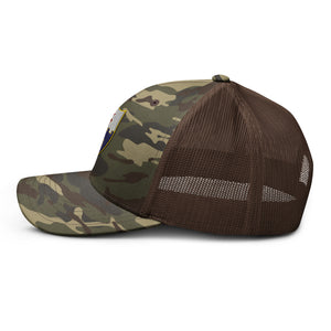 Camouflage trucker hat - 1st Battalion, 22nd Infantry (Infantry without TEXT