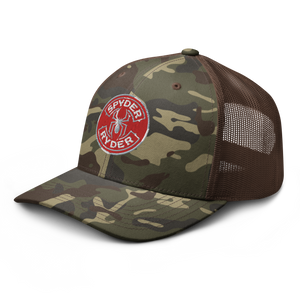 Camouflage trucker hat - Spyder Ryder - Free Wheel Motion - Red