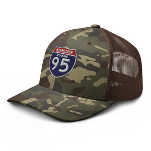 Camouflage trucker hat - Govt - Interstate 95 - Delaware