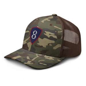 Camouflage trucker hat - SSI - 8th Personnel Command wo Txt X 300